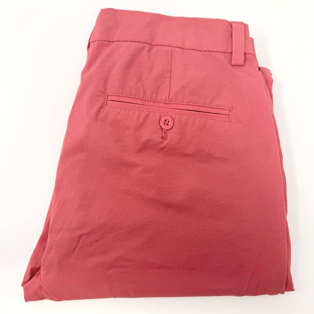 Vineyard Vines On-The-Go Pant‎ Mens 31x32 Coral Pink Performance Chino Stretch